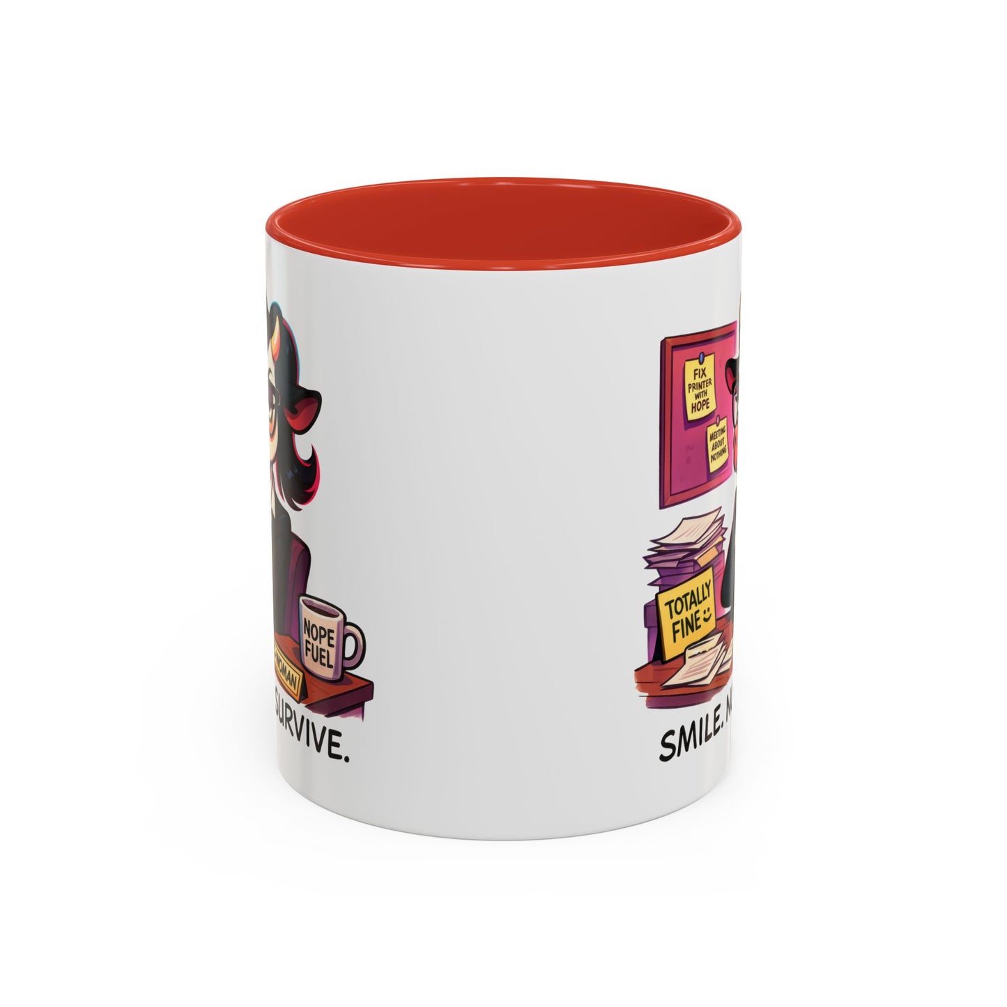 Office Mug - Smile Nod Survive