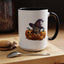 Halloween Mug - Witch Cat Hiding In Pumpkins
