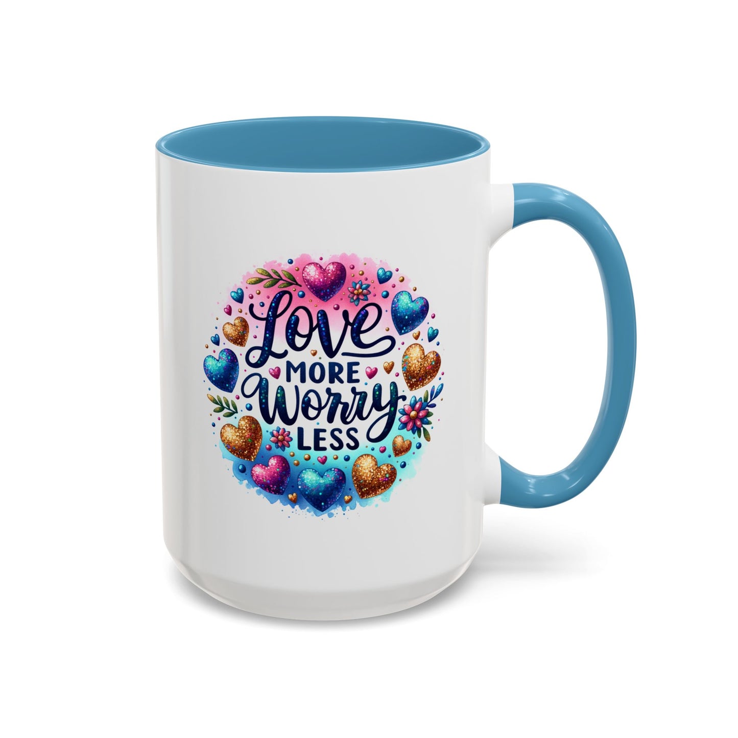 Wellness Mug - Love More Worry Less Circle