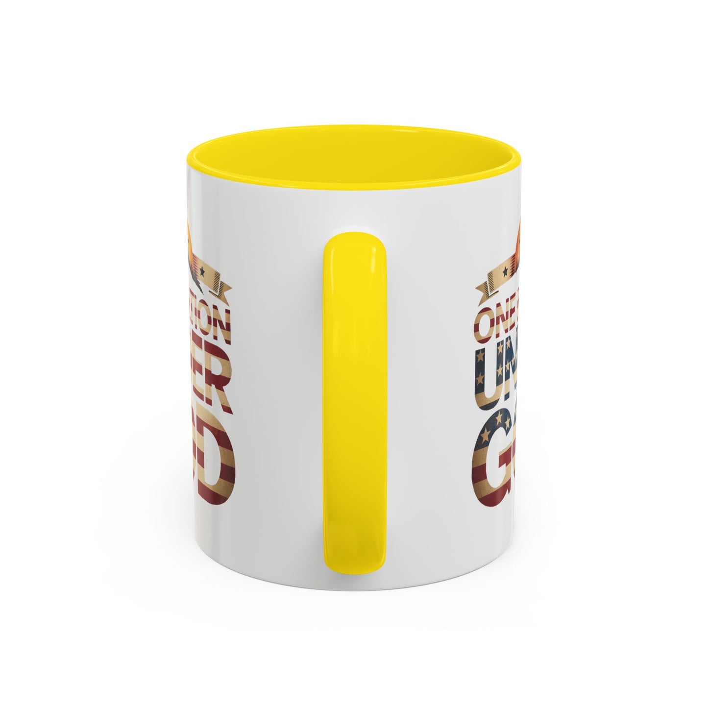 4th of July Mug - One Nation Under God Cross Flag