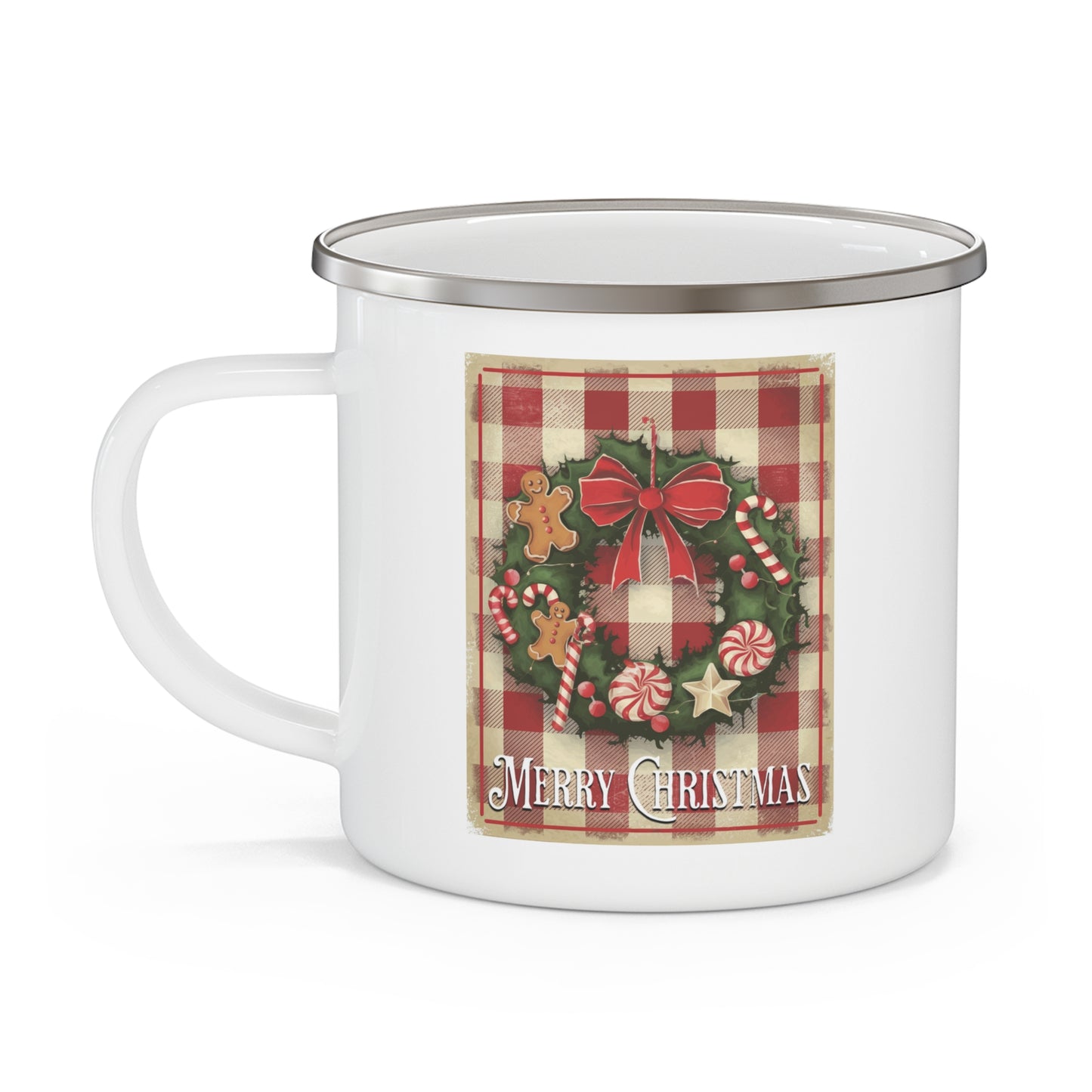Christmas Mug - Merry Christmas Wreath