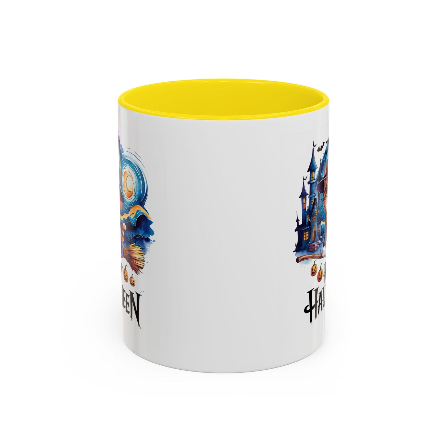 Halloween Mug - Happy Halloween Cat Witch