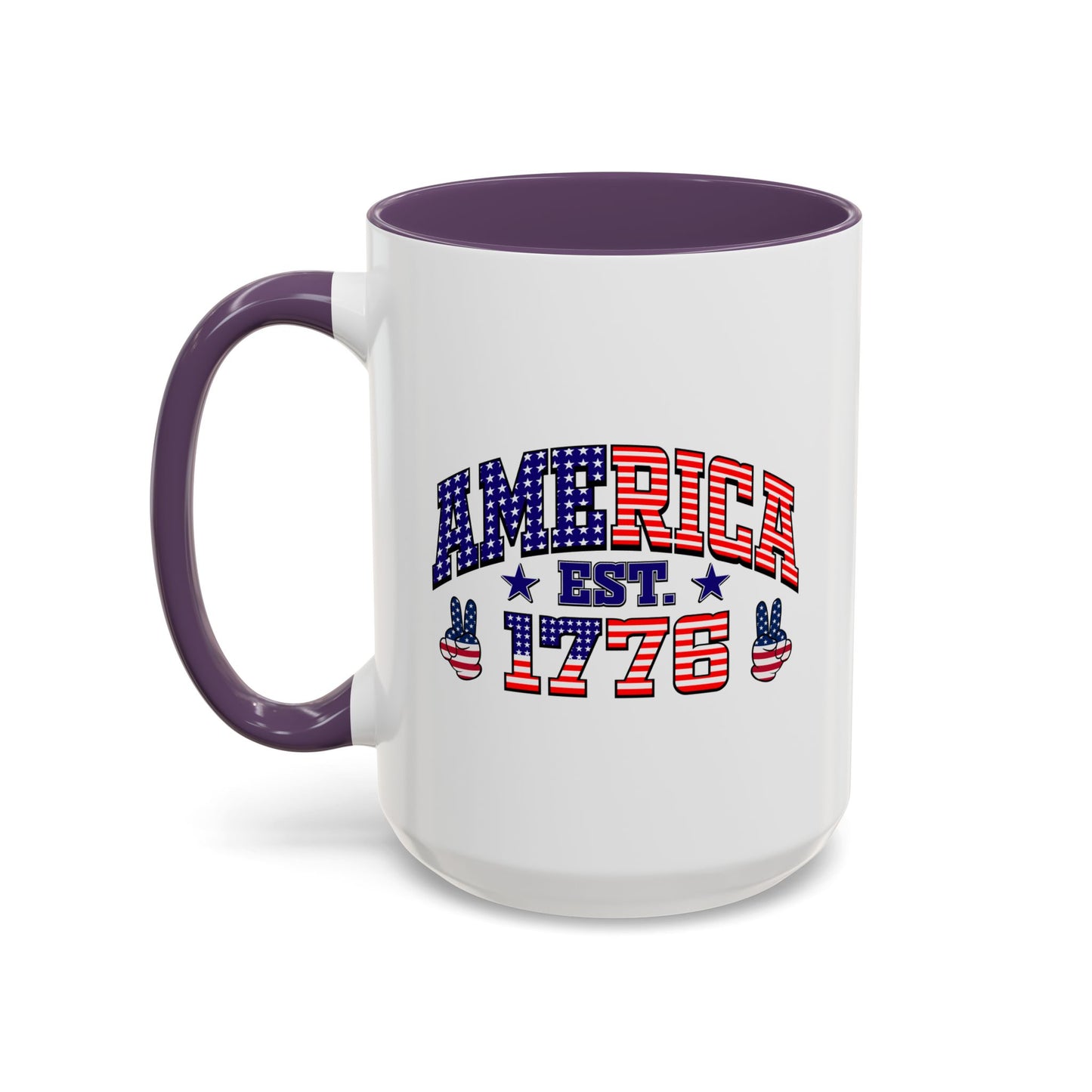 4th of July Mug - American Est 1776 Patriotic Flag
