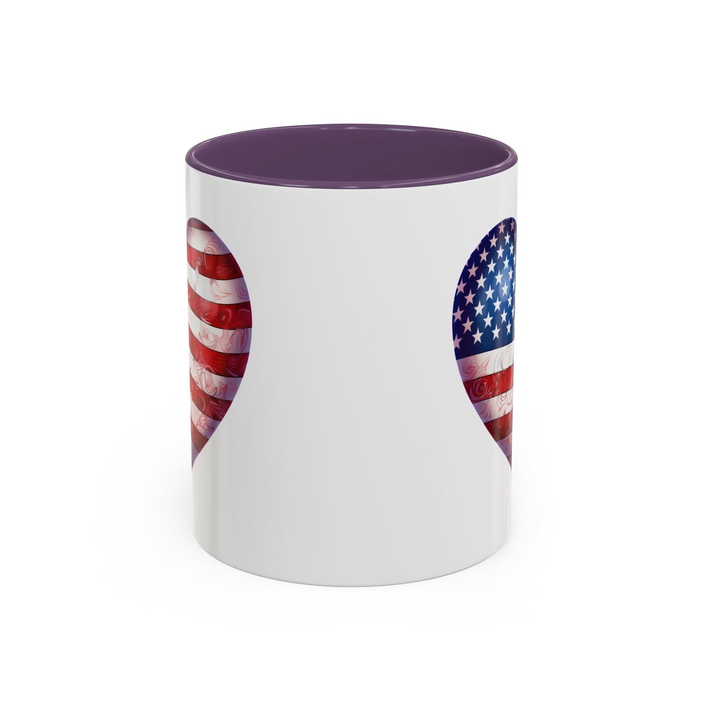 4th of July Mug - Heart American Flag