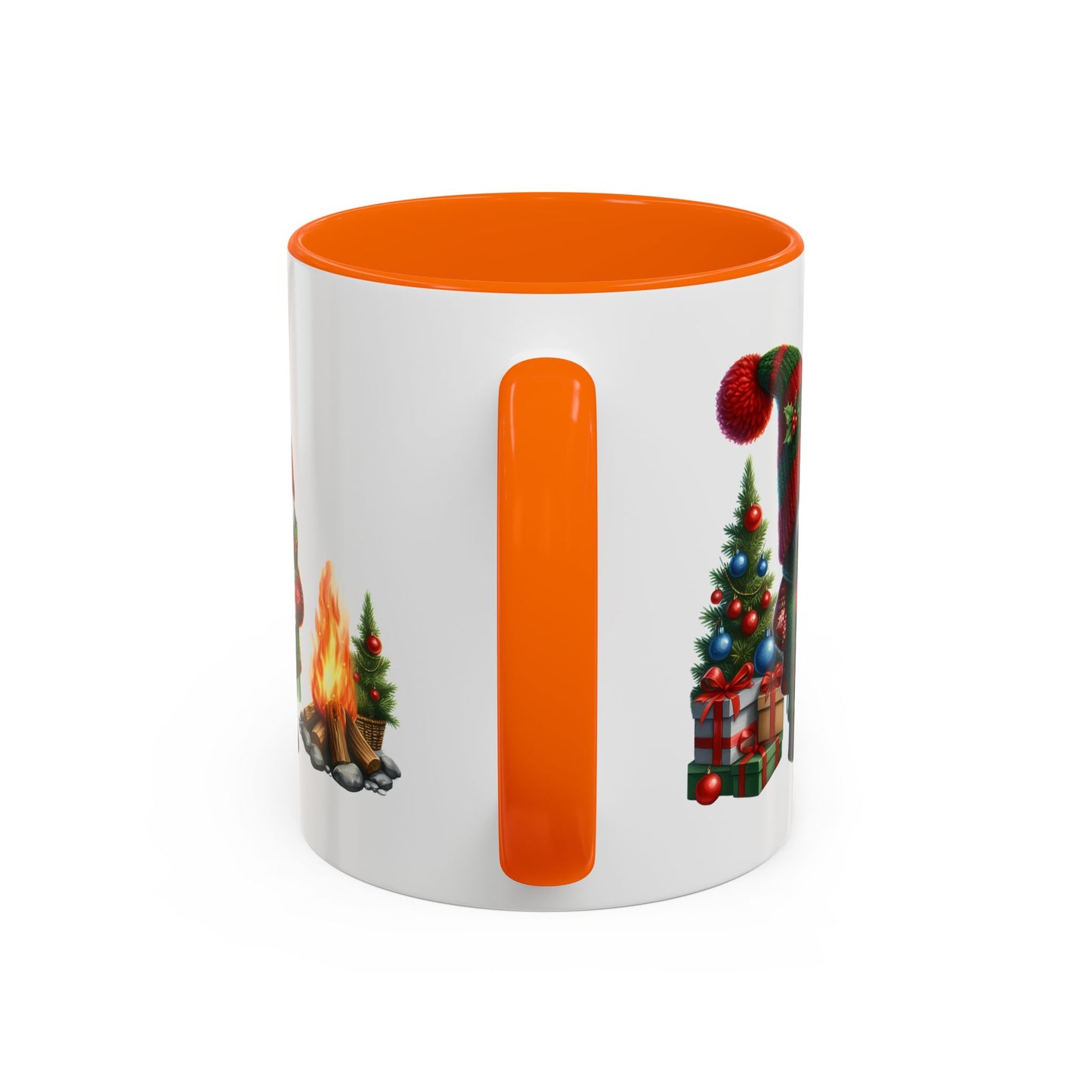 Christmas Mug - Gnome Presents and Fire