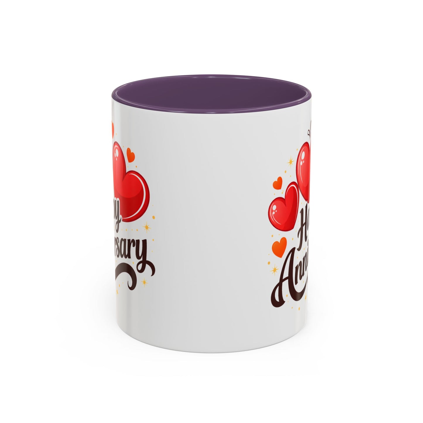 Anniversary Mug - Happy Anniversary Hearts