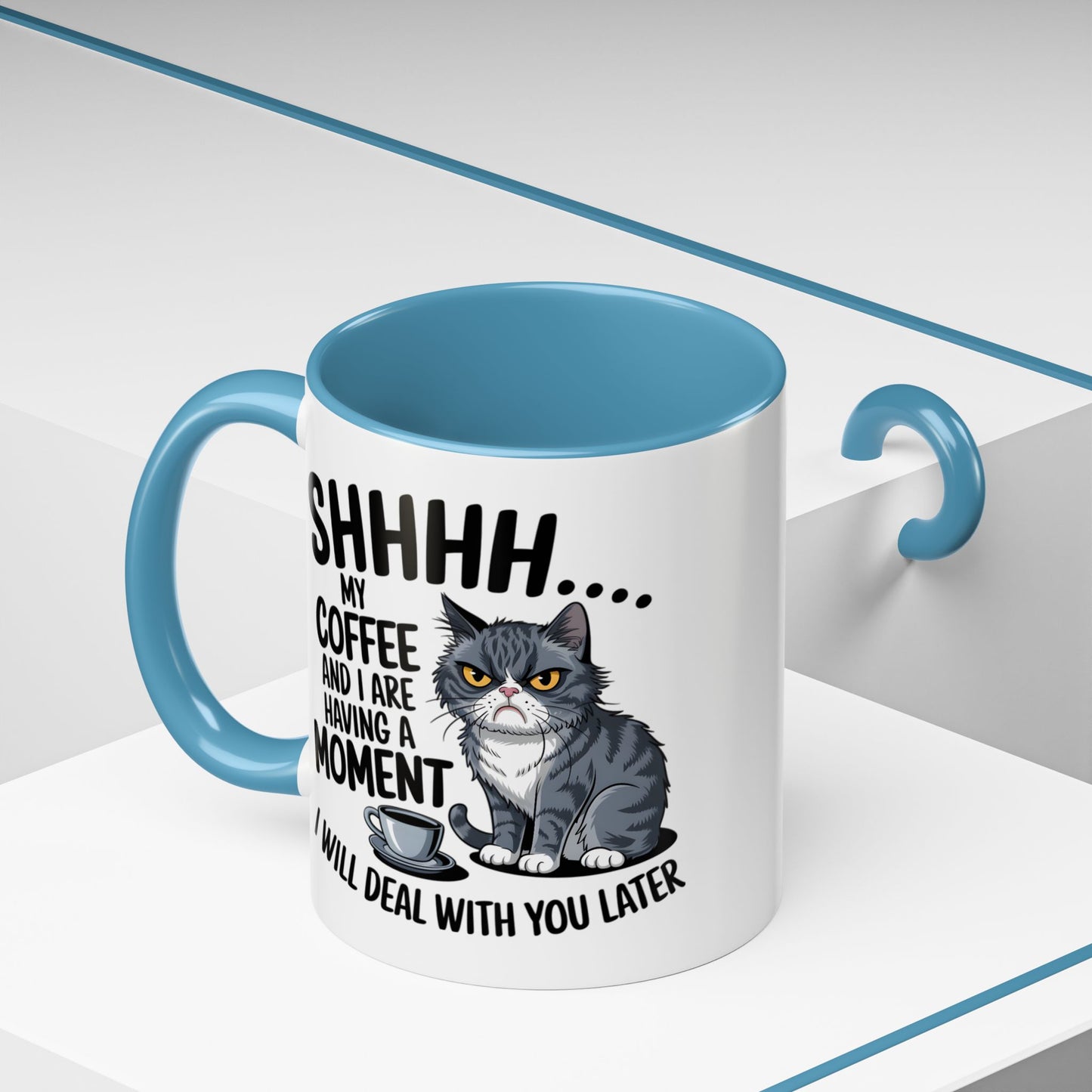 Animal Mug - Shhhh My Coffee and I