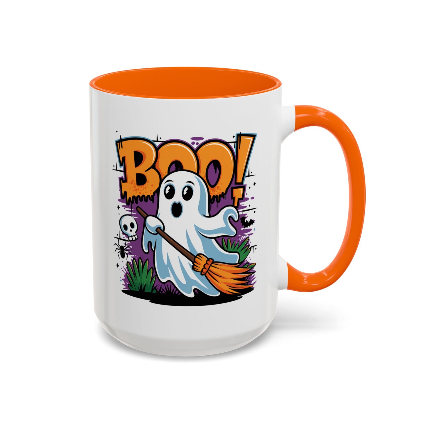 Halloween Mug - Boo! Flying Ghost With Broom