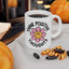 Motivation Mug - Think Positive Thoughts Retro Flower
