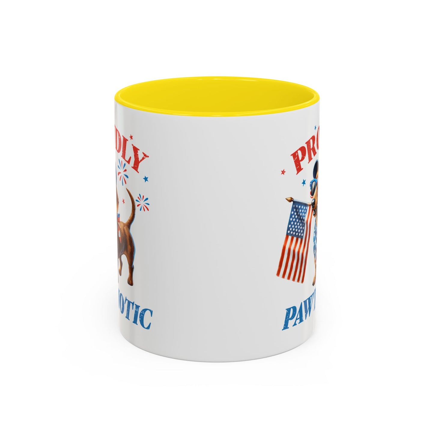 4th of July Mug - Proudly Pawtriotic Dog