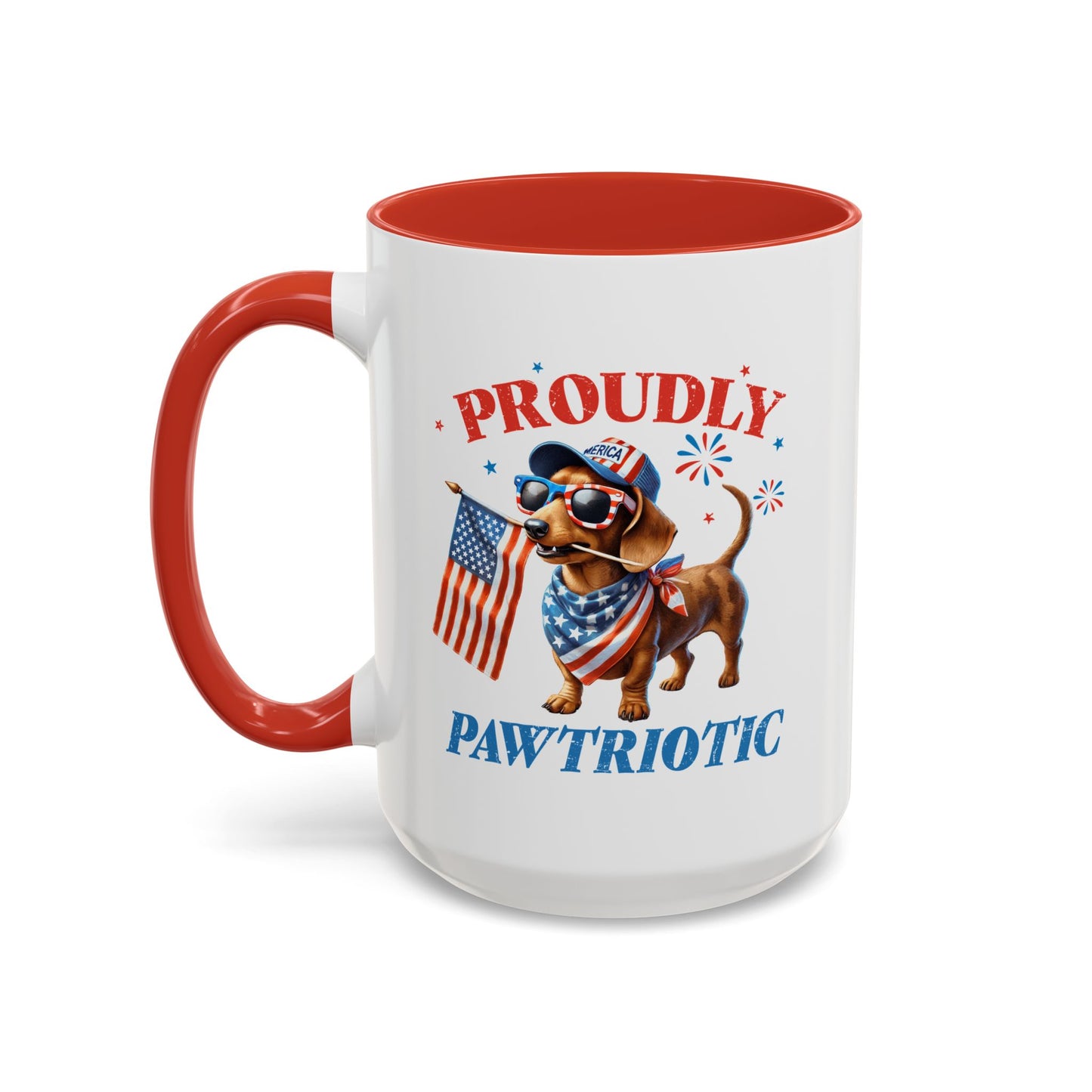 4th of July Mug - Proudly Pawtriotic Dog