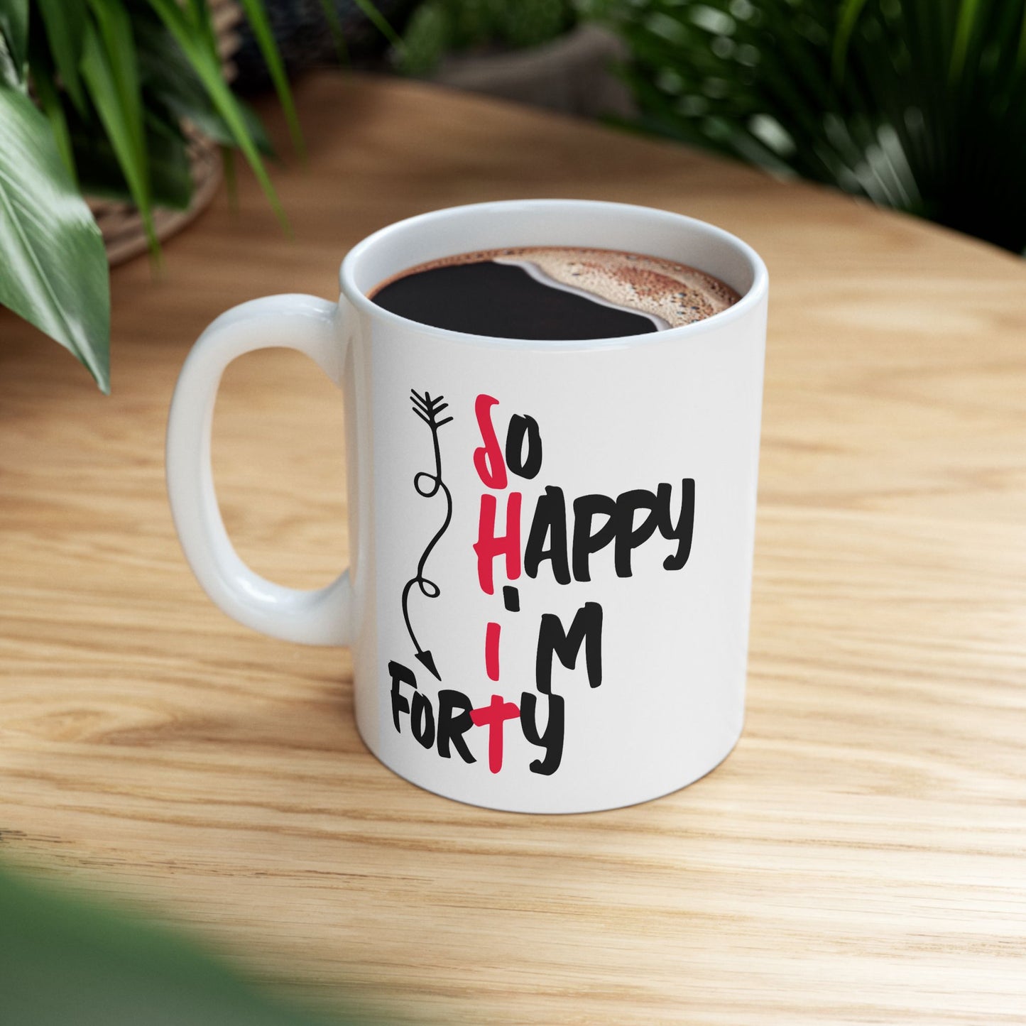 Birthday Mug - So Happy I'm Forty