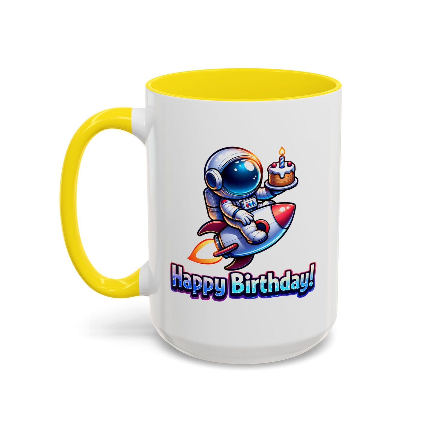 Birthday Mug - Astronaut Rocket