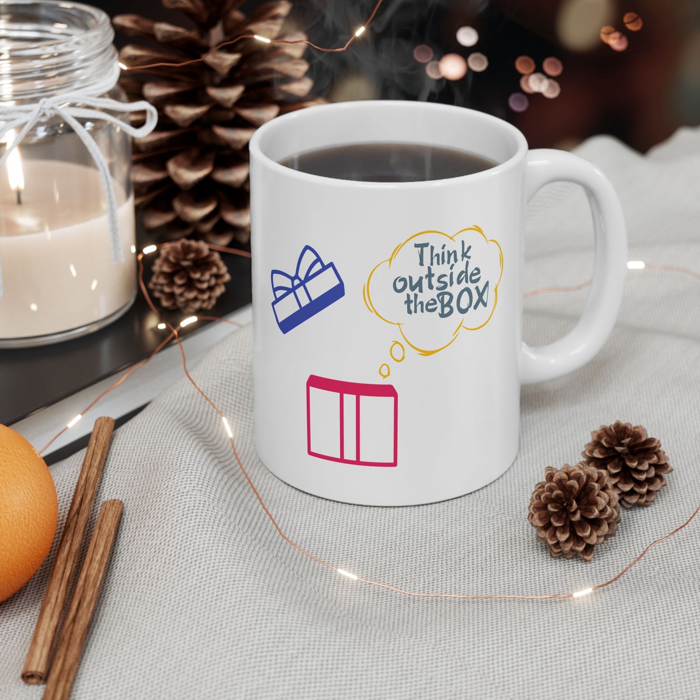 Motivation Mug - Think Outside The Box 2