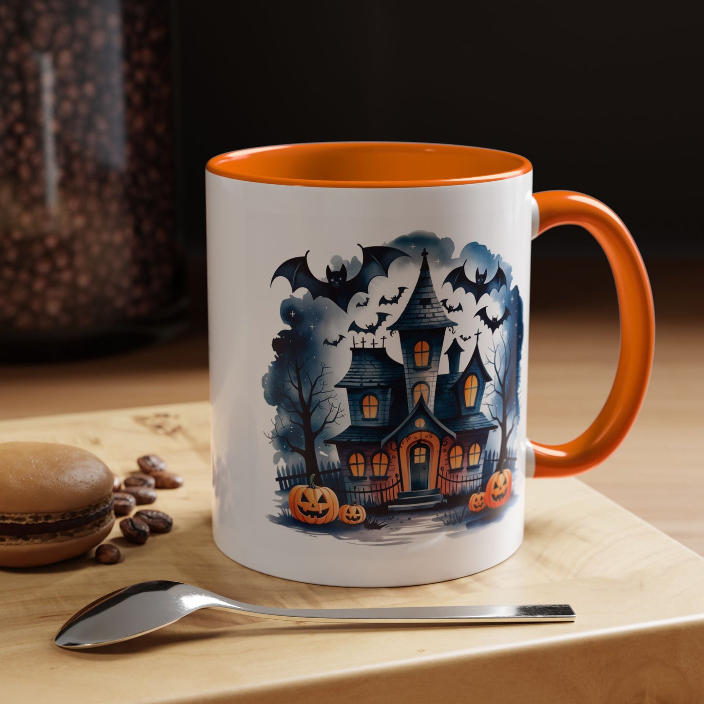 Halloween Mug - Bat Ghost House