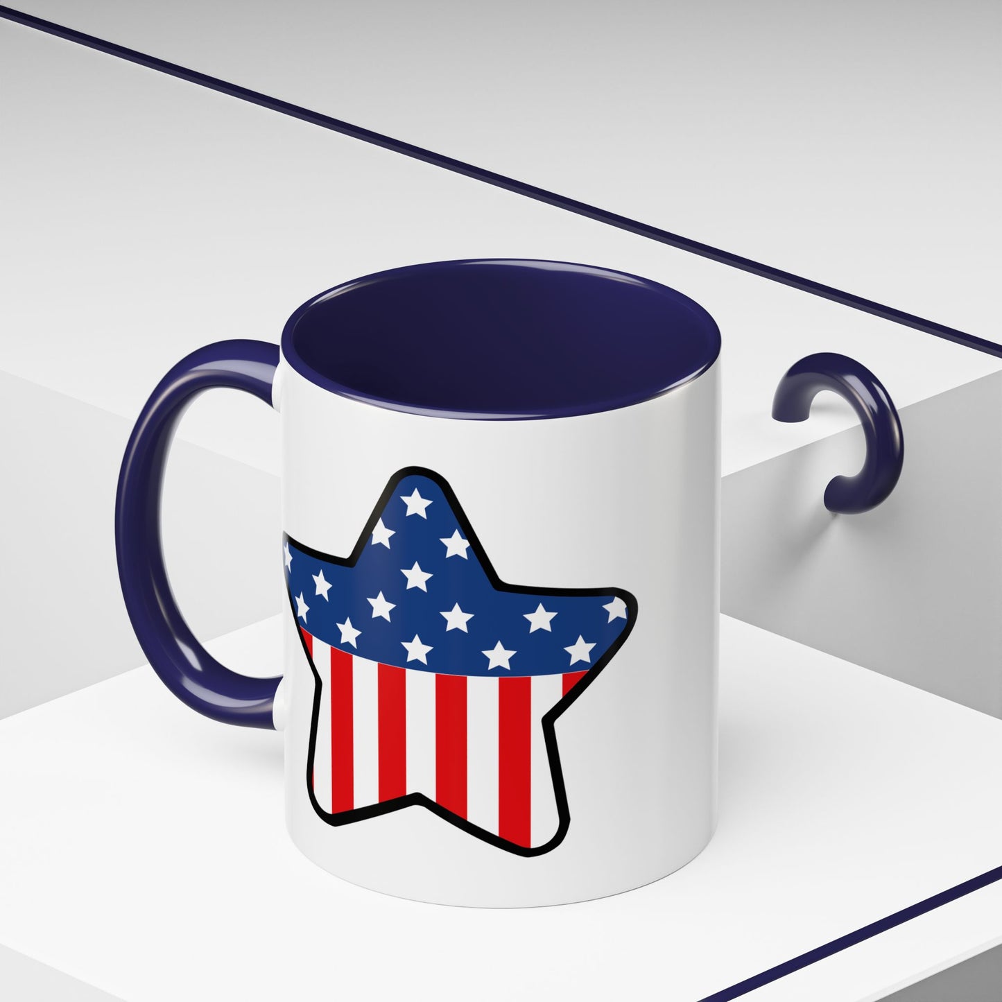 4th of July Mug - Star American Flag 2