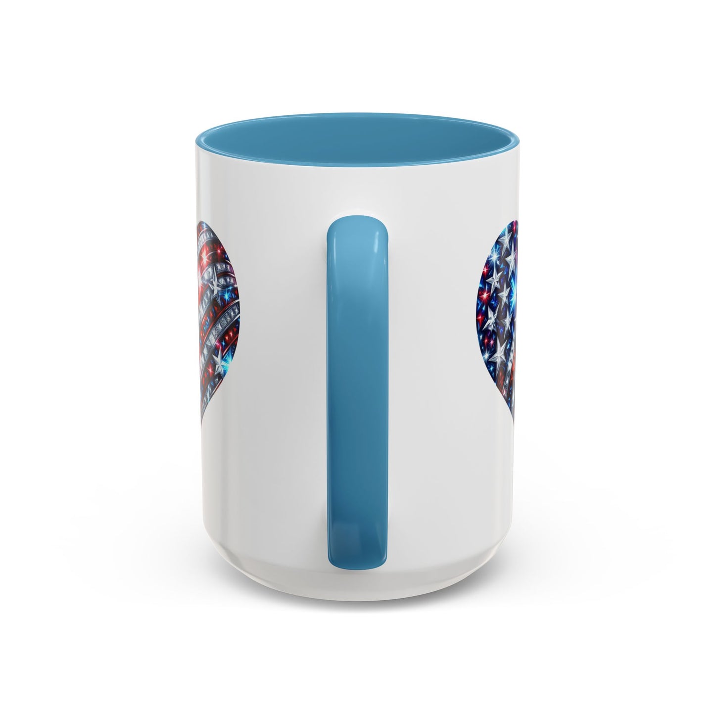 4th of July Mug - USA Sparkle Heart