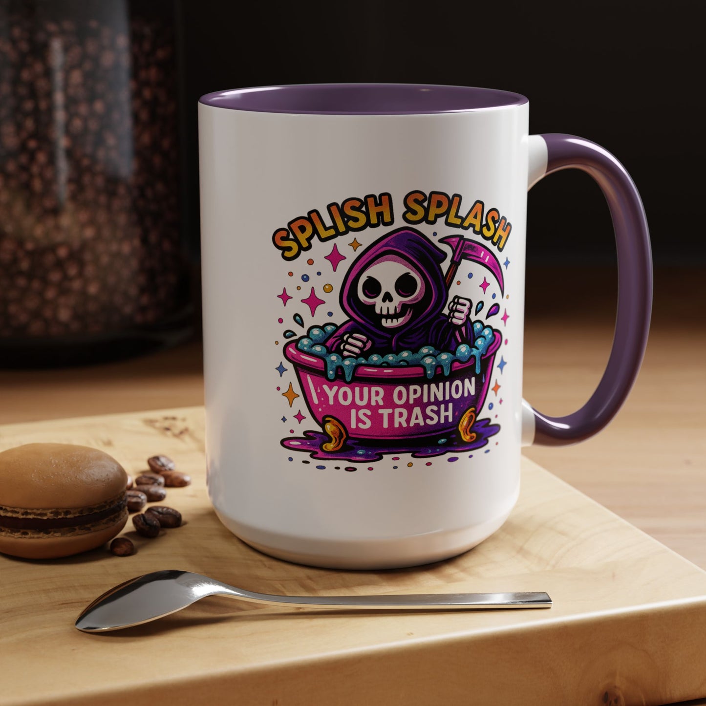 Humor Mug - Splish Splash Your Opinion is Trash