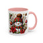 Christmas Mug - Red and Green Snowman