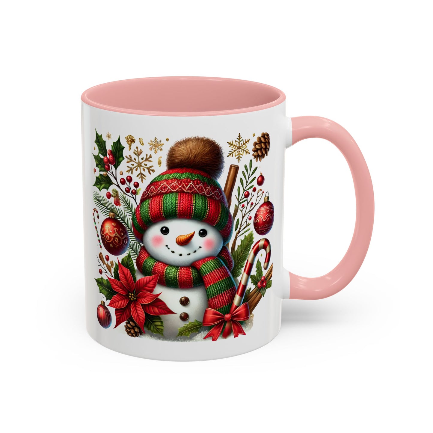 Christmas Mug - Red and Green Snowman
