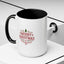 Christmas Mug - Merry Christmas Maroon Text Tree Star