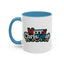 Christmas Mug - Merry Christmas White Red & Blue Text