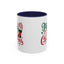 Christmas Mug - Merry Christmas Green & Red Text Star Candy Cane Stocking Snowflake