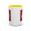 Christmas Mug - Merry Christmas White Text Maroon Background