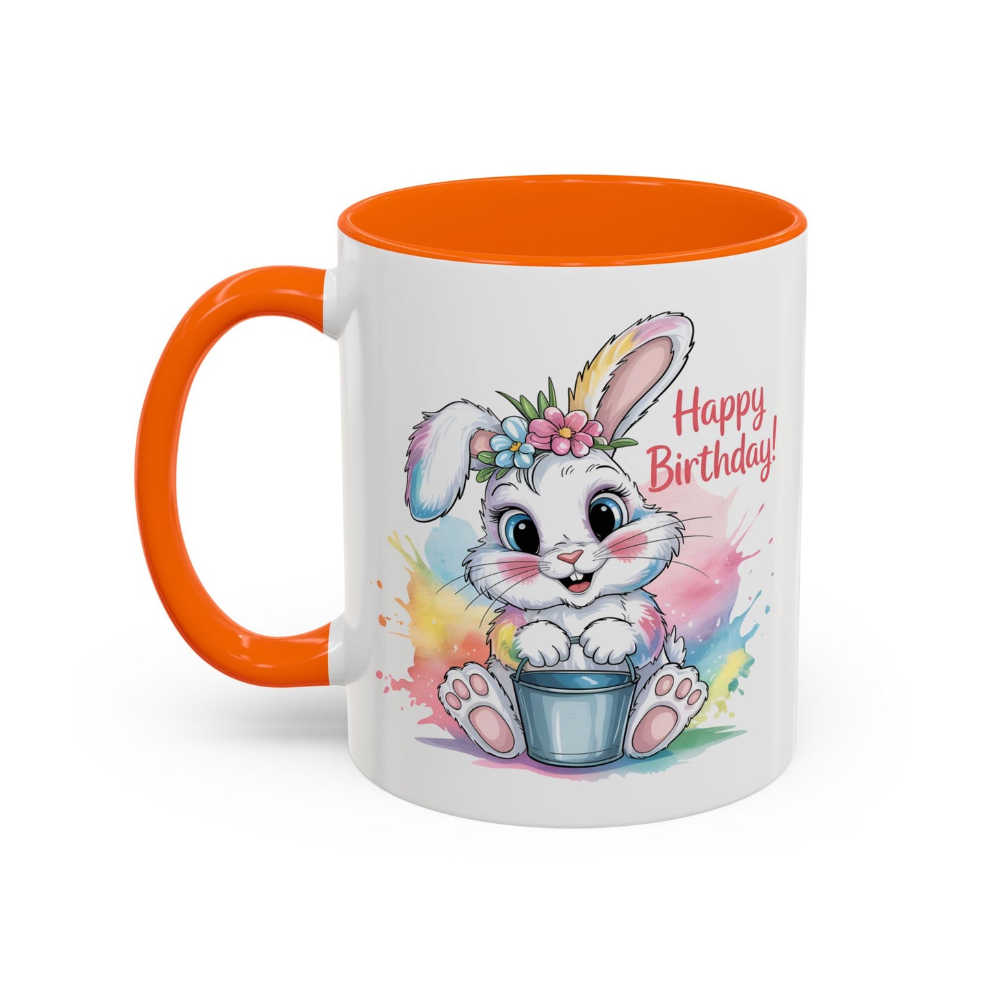 Birthday Mug - Happy Birthday Cute Bunny
