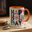 Christmas Mug - Happy Holidays Green Red & Blue Decorative Text