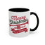 Christmas Mug - Red & Green Text Trumpet