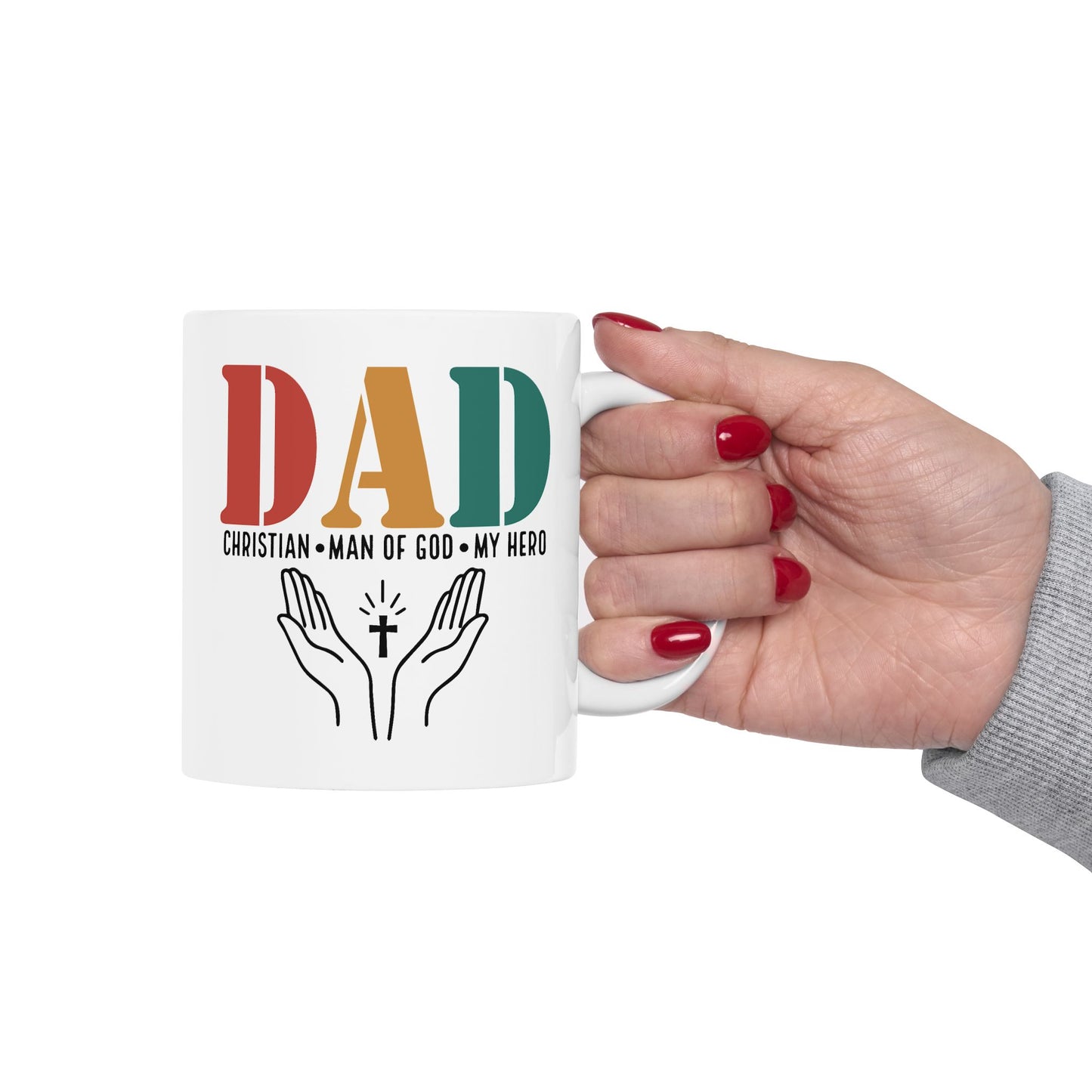 Father's Day Mug - Dad Man Of God