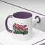 Christmas Mug - Merry Christmas Red & Green Text Mistletoe