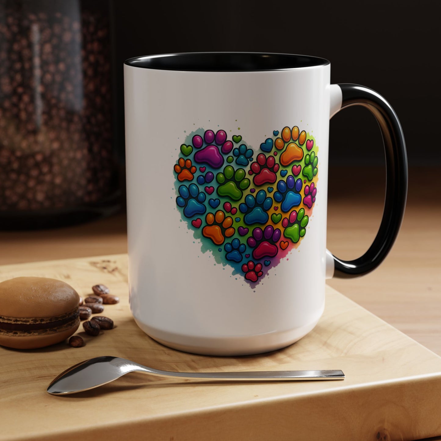 Animal Mug - Dog Paws Heart
