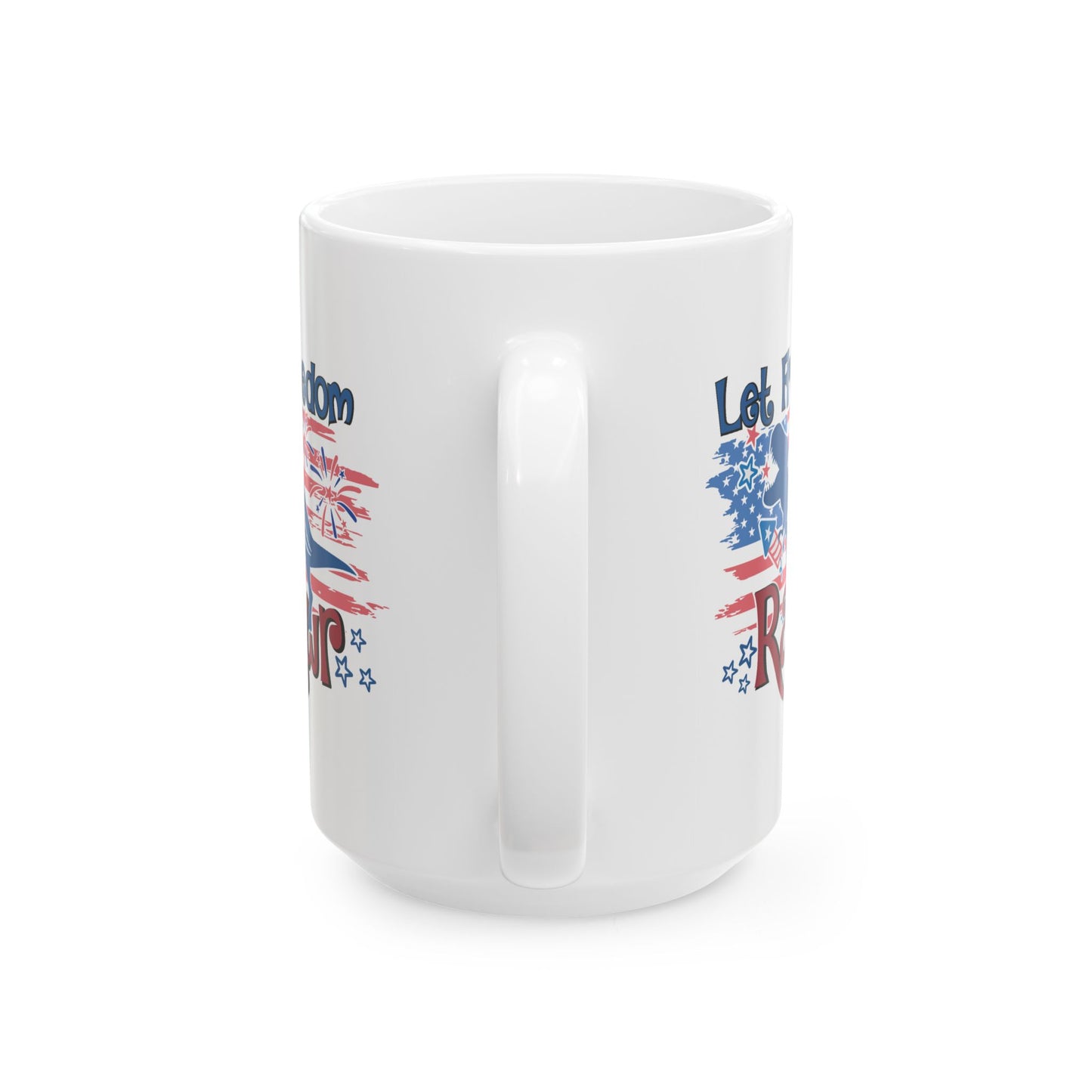 4th of July Mug - Let Freedom Rawr