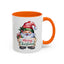 Christmas Mug - Merry Christmas Red & Green Text Gnome Present