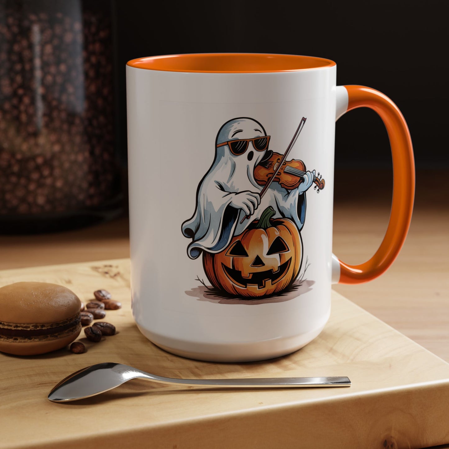 Halloween Mug - Violin Playing Ghost