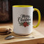 Christmas Mug - Merry Christmas Black Text Mistletoe