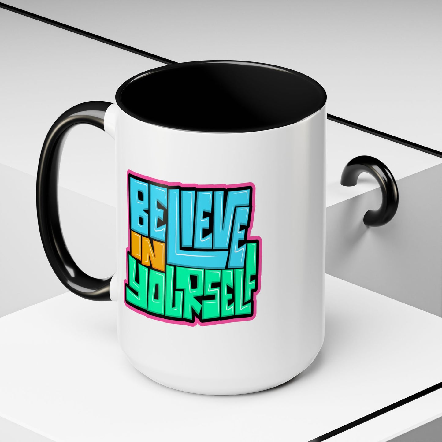 Motivation Mug - Believe In Yourself Graffiti