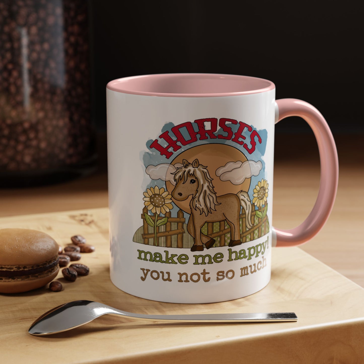 Humor Mug - Horses Make Me Happy