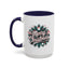 Christmas Mug - Merry Christmas White & Red Embossed Text