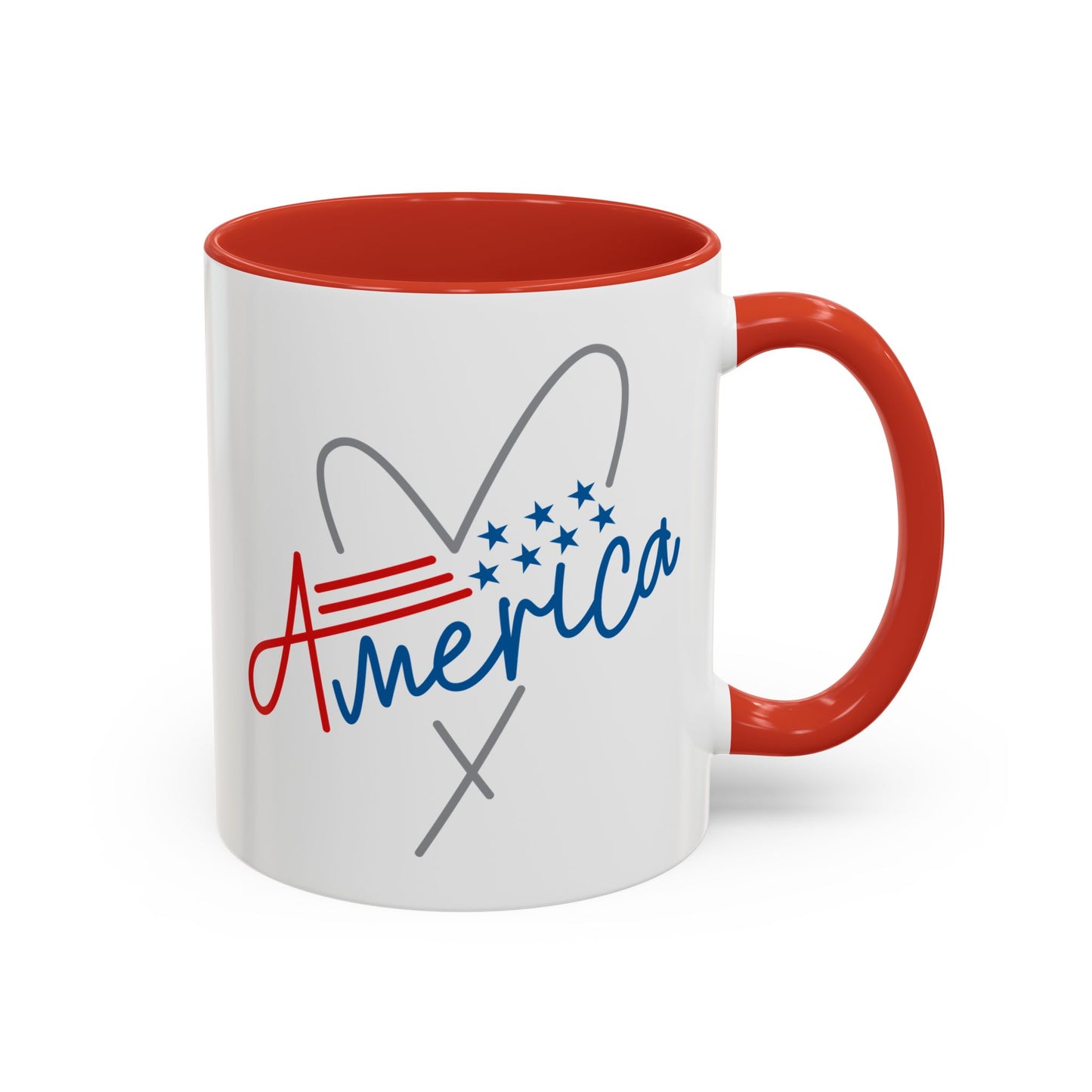 4th of July Mug - America Heart