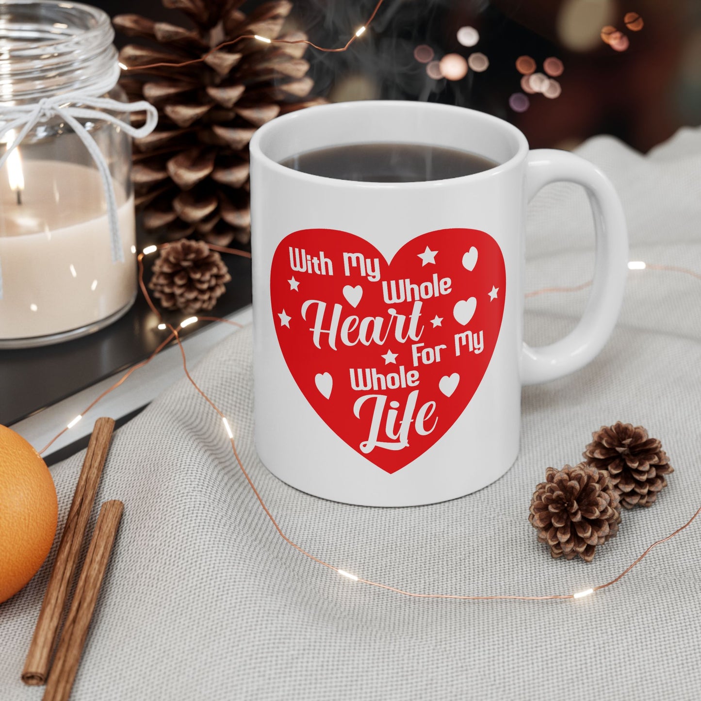 Anniversary Mug - With My Whole Heart