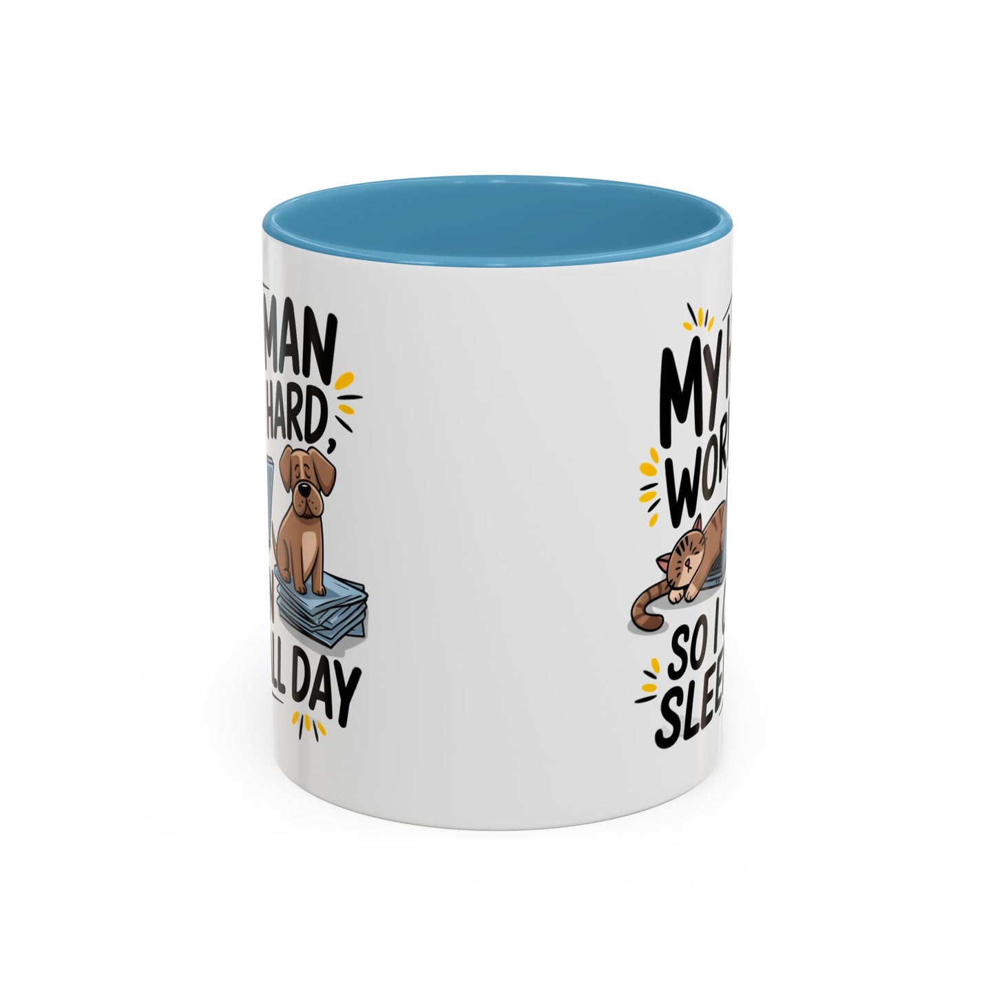 Animal Mug - My Human Works Hard