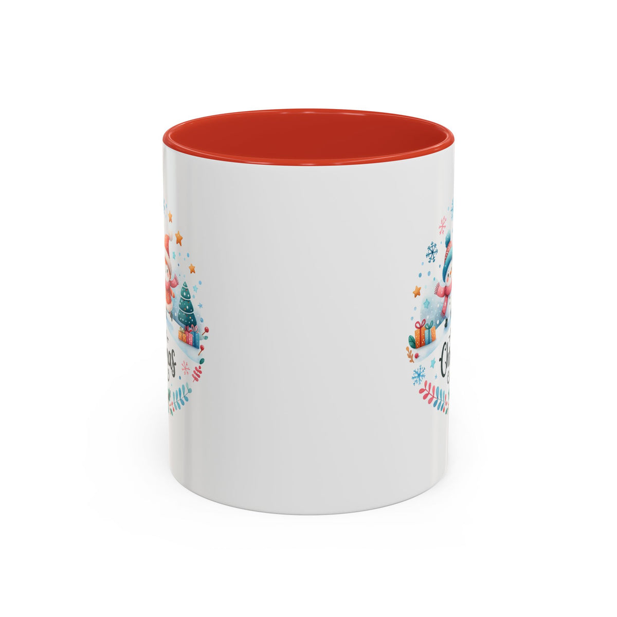 Chistmas Mug - Merry Christmas Snowman and Snowlady