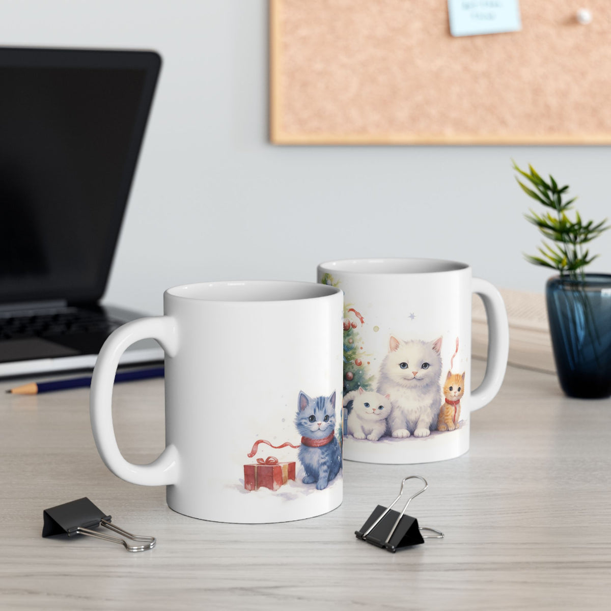 Chirstmas Mug - Christmas Kittens