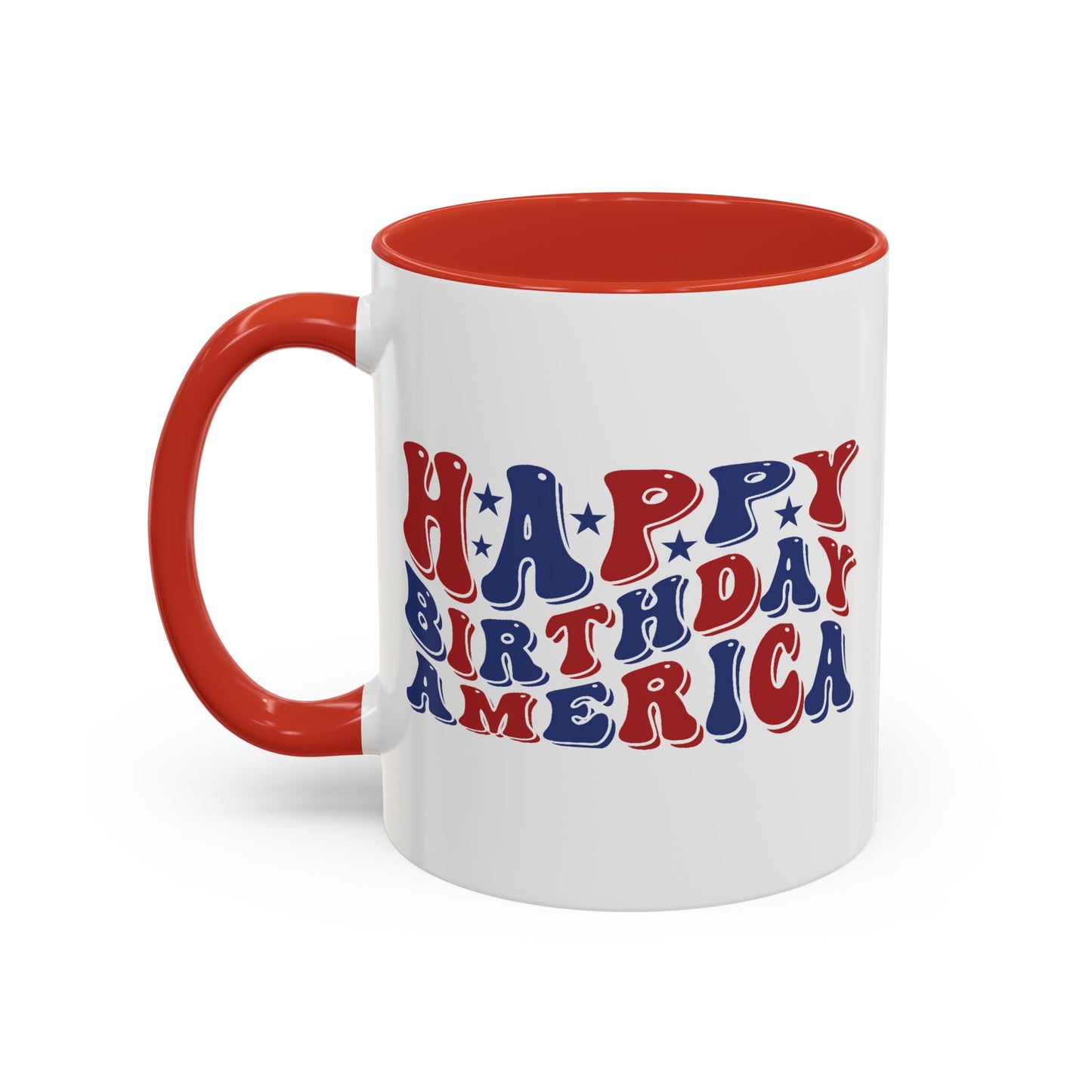 4th of July Mug - Happy Birthday America Retro