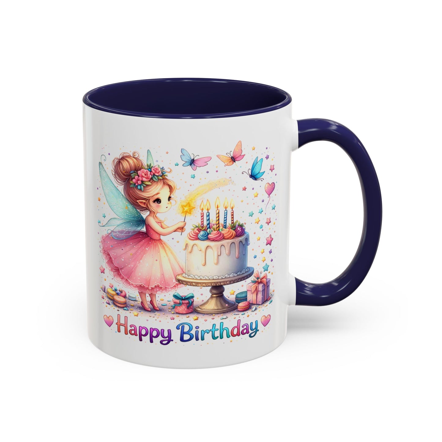 Birthday Mug - Fairy Butterflies