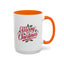 Christmas Mug - Merry Christmas Red Text Mistletoe