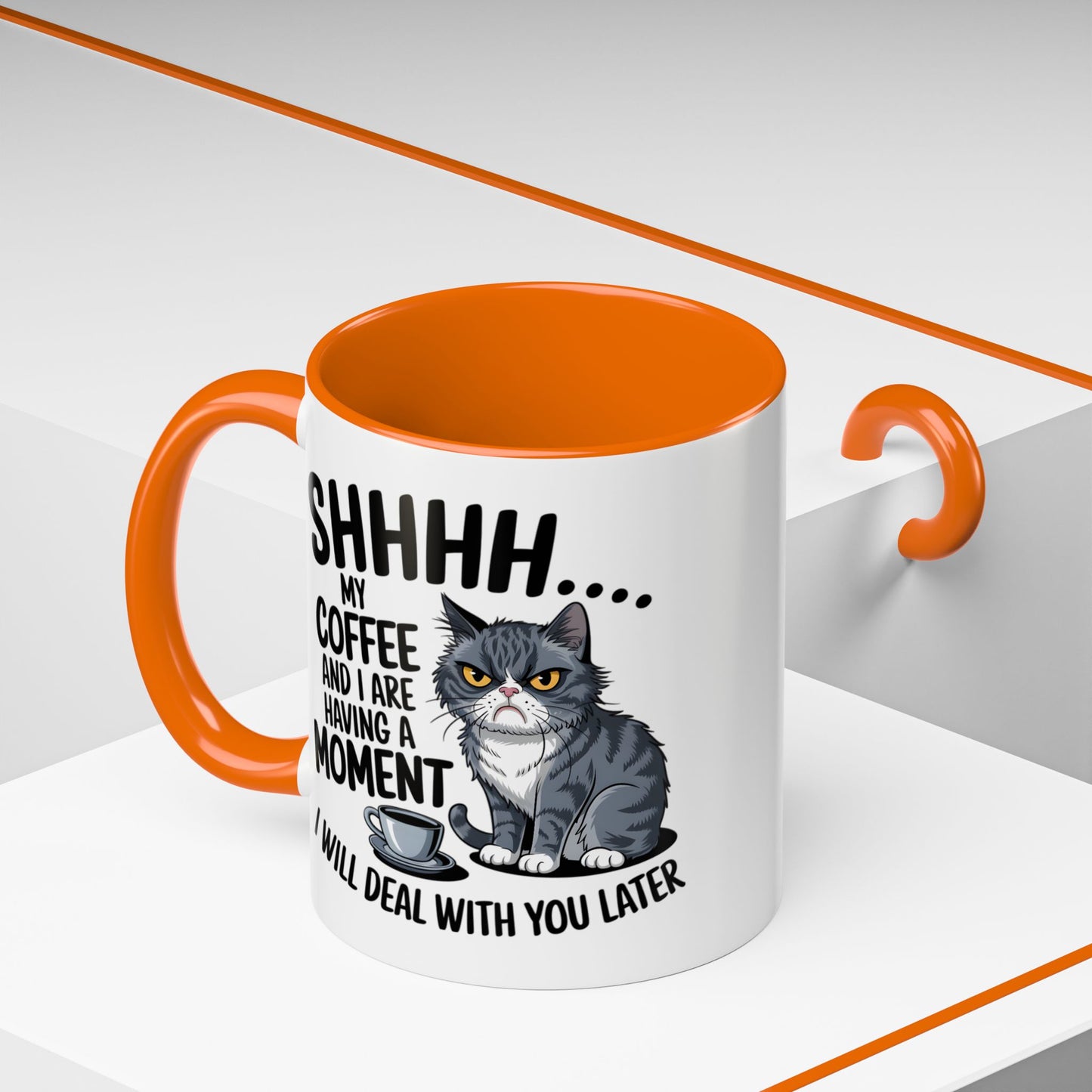 Animal Mug - Shhhh My Coffee and I
